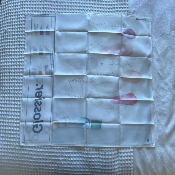 Glossier Limitied Edition Balm Dot Com Scarf - Picture 6 of 11